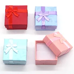 40*40*25mm Fashion Jewelry Earrings Pendant Ring Box Rectangular Package Gift Boxs