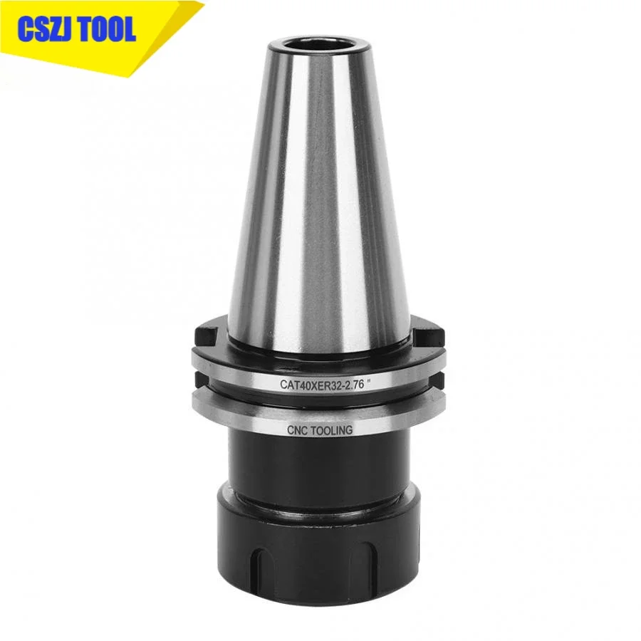 CAT40 ER16/ER20/ER32/ER40 US Standard High Precision Tool Holder CNC Milling Machine Center Collet Chuck Pull Stud Handle Shank