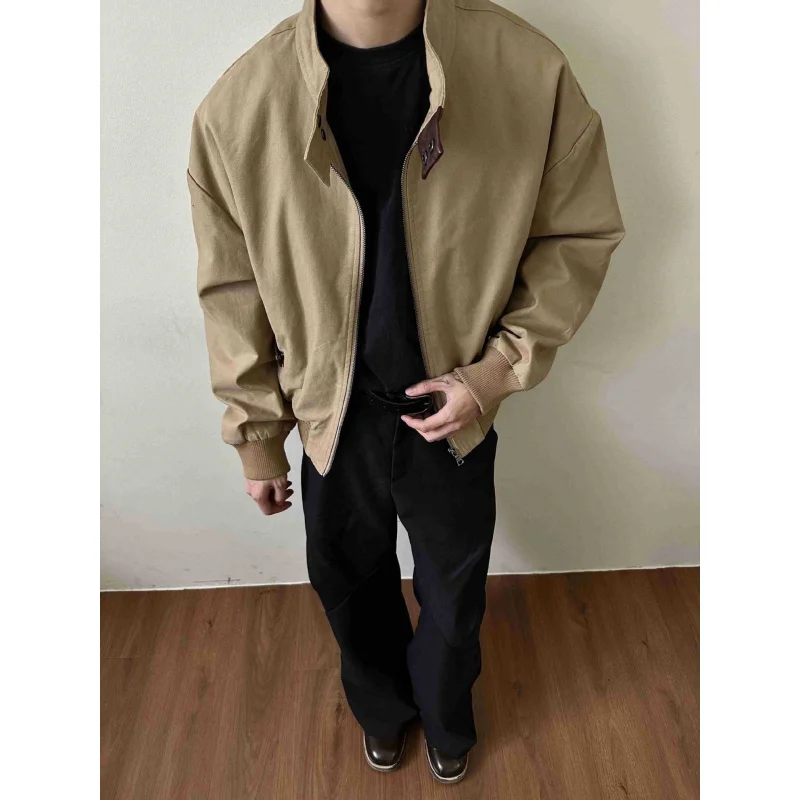 

MADEEXTREME Barn Style Loose Fit Short Pilot Cleanfit Casual Jacket for Men