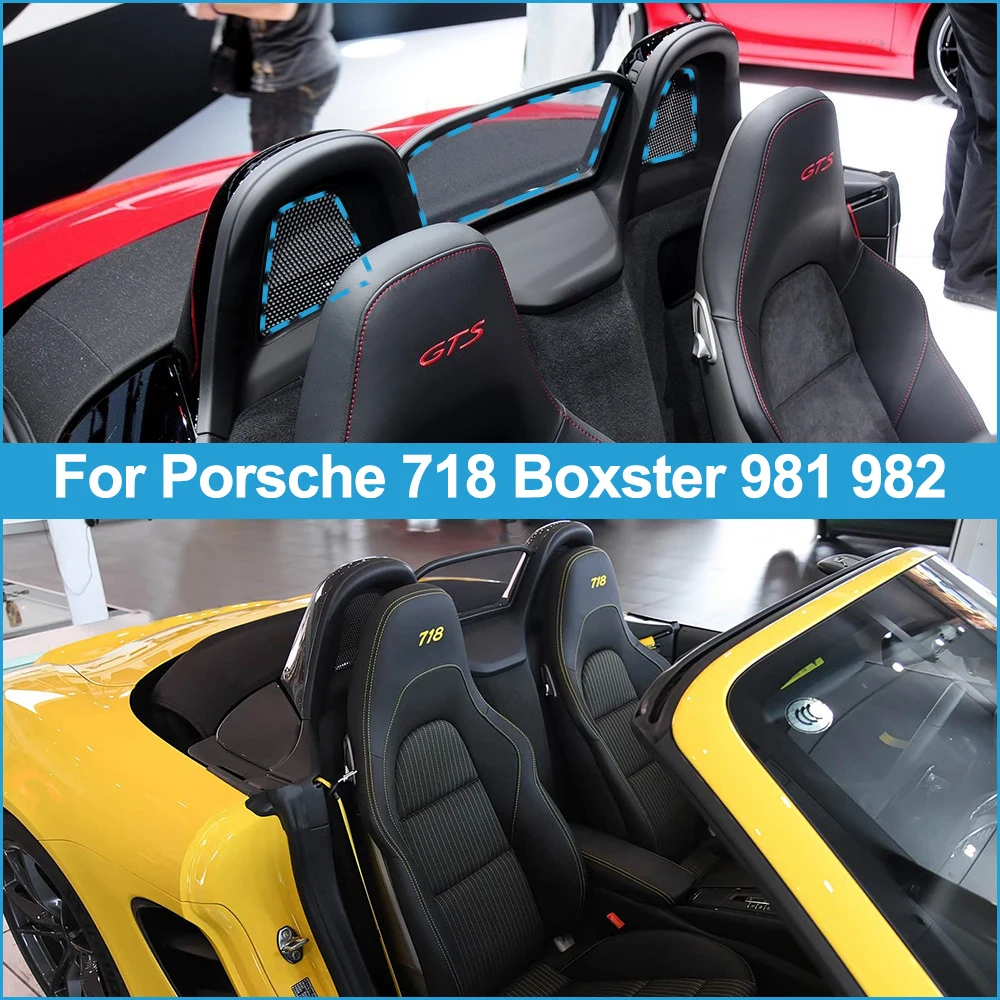 Car Seat Backrest Rear Anit-Roll Shelf Ventilated Net Repair Kit Replacement For Porsche 718 Boxster 981 982 98156162106