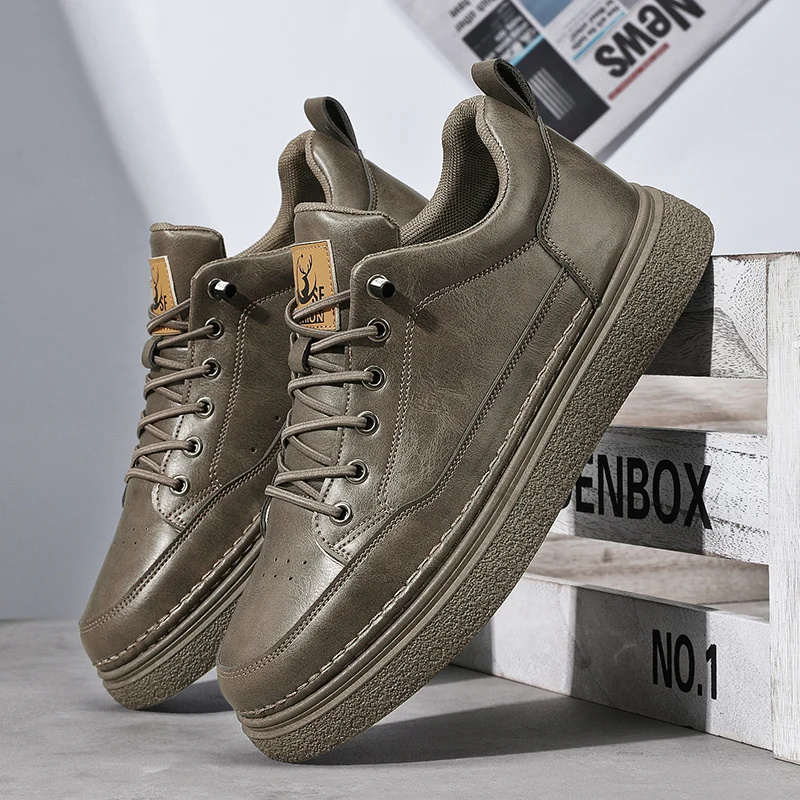 

Новая мужская повседневная обувь из натуральной кожи, дизайнерские кроссовки для мужчин, удобная спортивная обувь высокого качества, дышащая белая обувь Tenis Masculino
