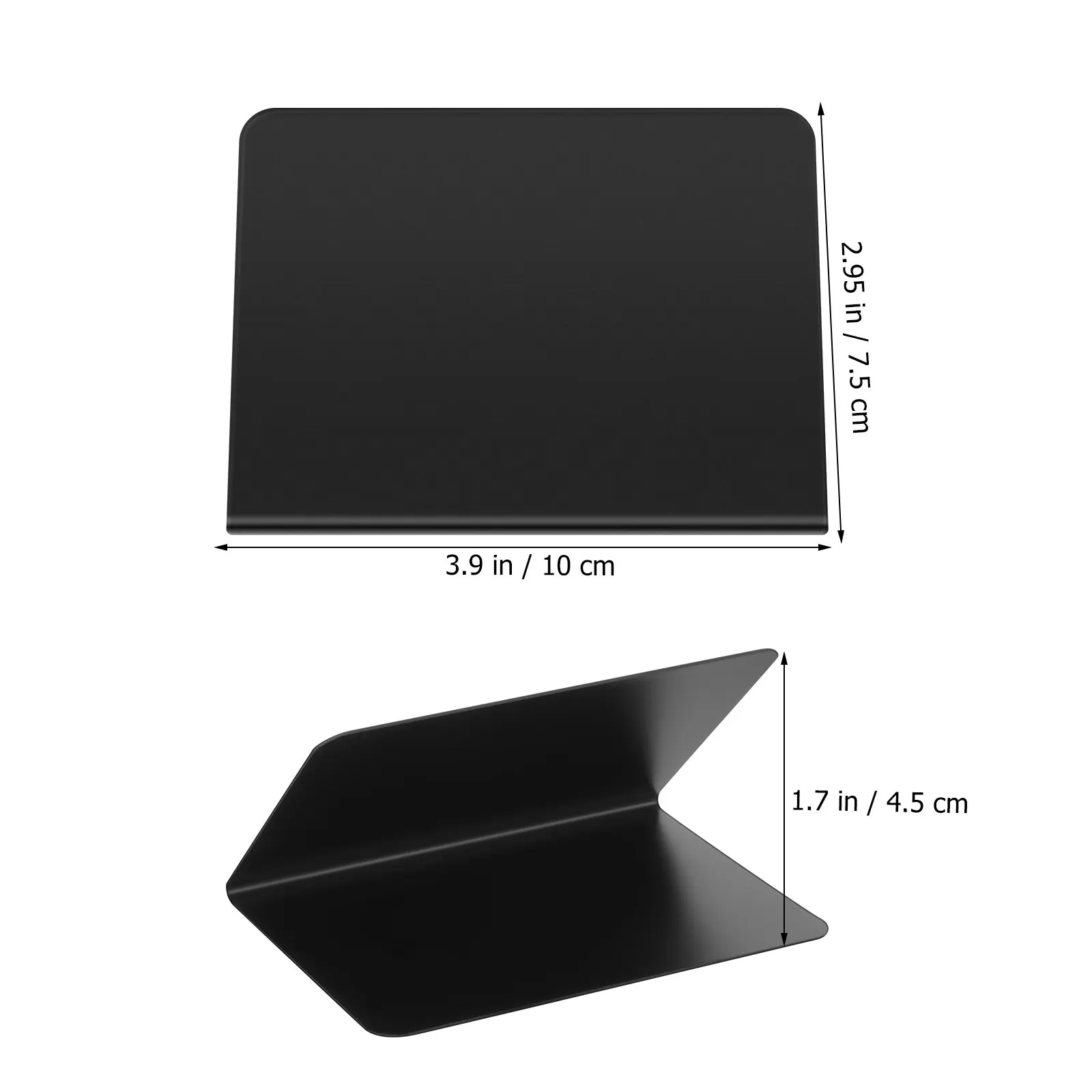 40Pcs Mini Chalkboard Signs Sturdy PVC Small Blackboard with V-Shaped Stand for Food Dish Signs Buffet Catering Supplies Table
