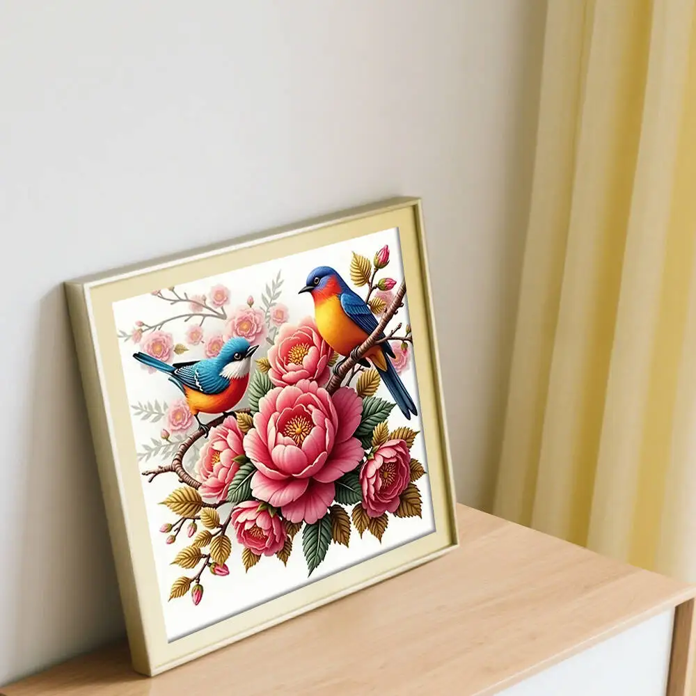 New Arrivals Cross Stich Bird And Flower 11CT Printed Fabric Embroidery DIY Handcraft Supplies Stitching Handmade Needlework view 3