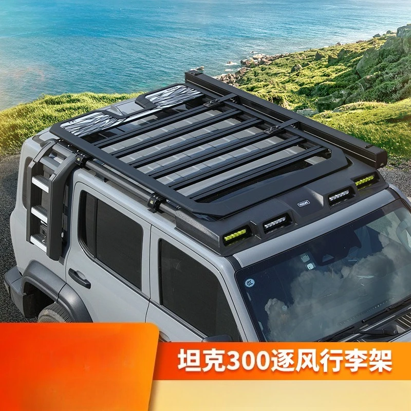 

Tank 300 Wind Chasing Roof Rack Frame Off-Road Modification Folding Ladder Expansion Platform Side Tent School Bag