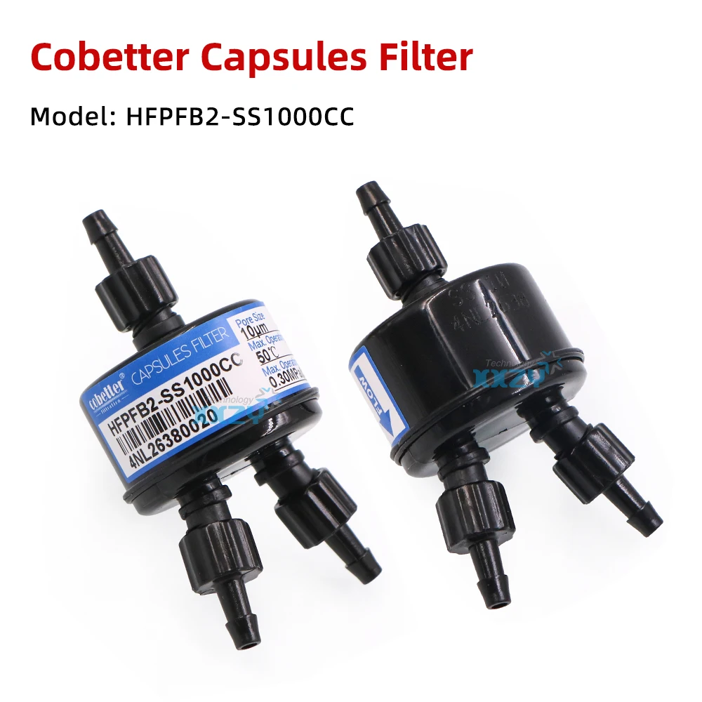 

Оригинальный капсульный фильтр Cobetter, УФ-принтер HFPFB2-SS1000CC 10UM для струйного принтера, трехходовой чернильный фильтр