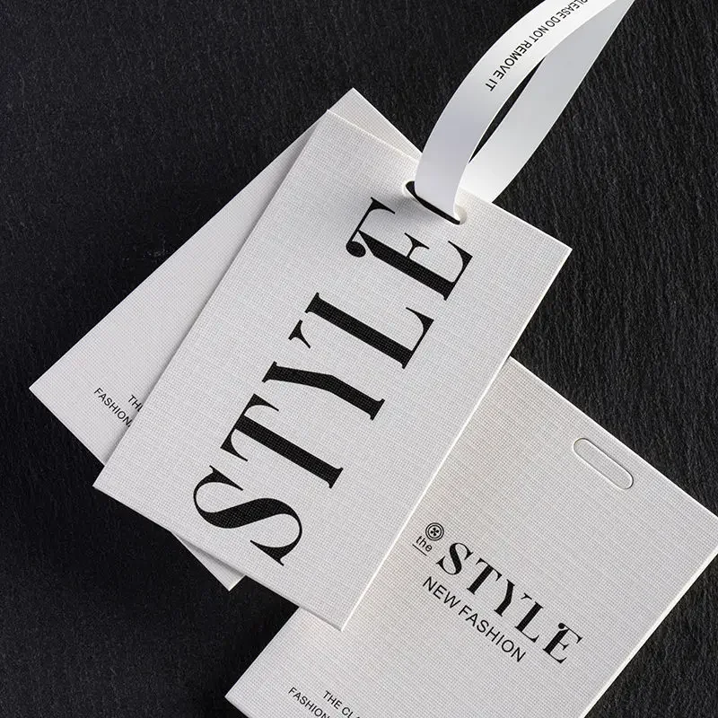 100pcs High-grade Simple General Hangtags Clothing Customized Hangtag Women's Clothing Labels Certificate Of Conformity Garment 