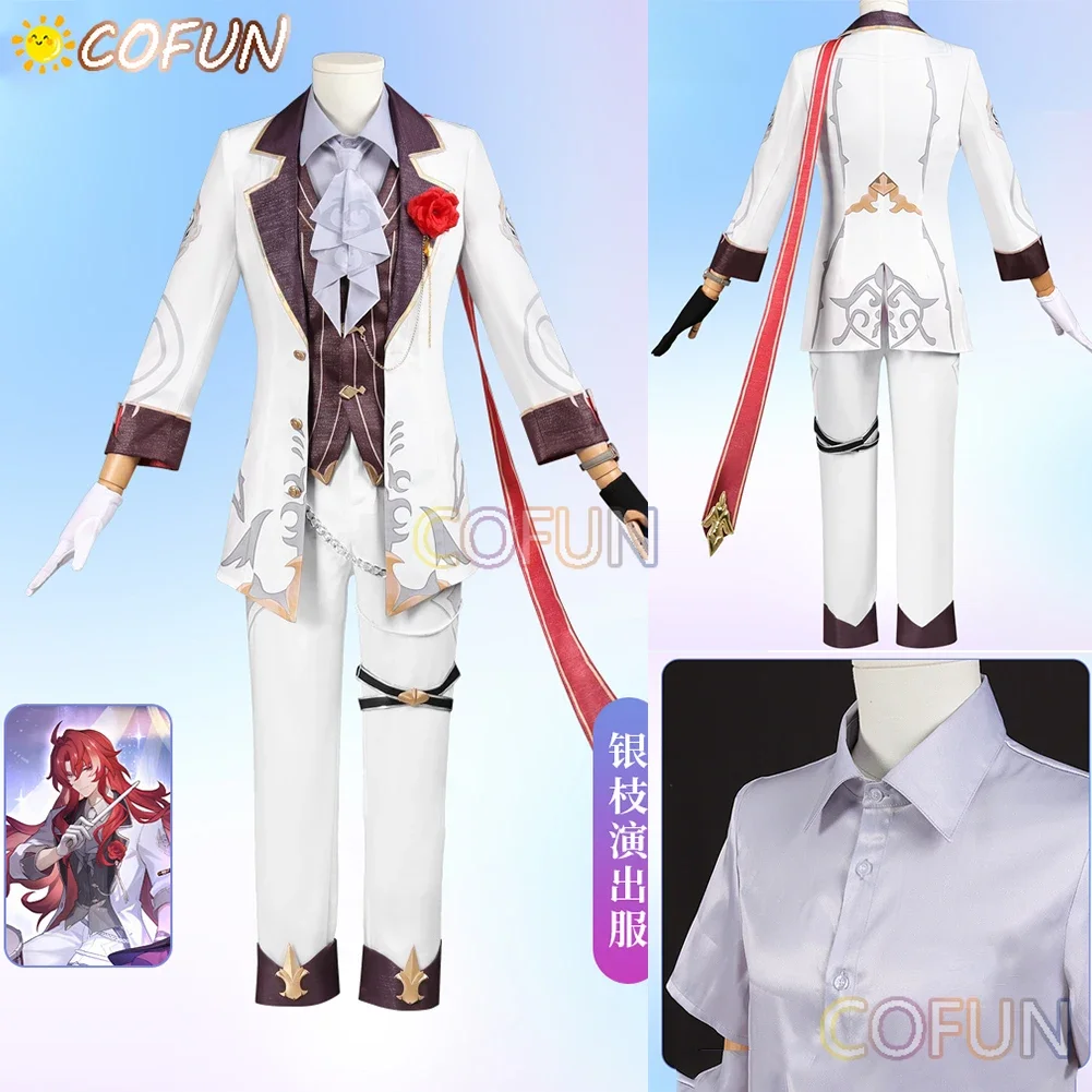 

COFUN Honkai: Star Rail Argenti Concert Cosplay Costume Game Suit Handsome Uniform Halloween Party Role Play Outfit Men Clothes