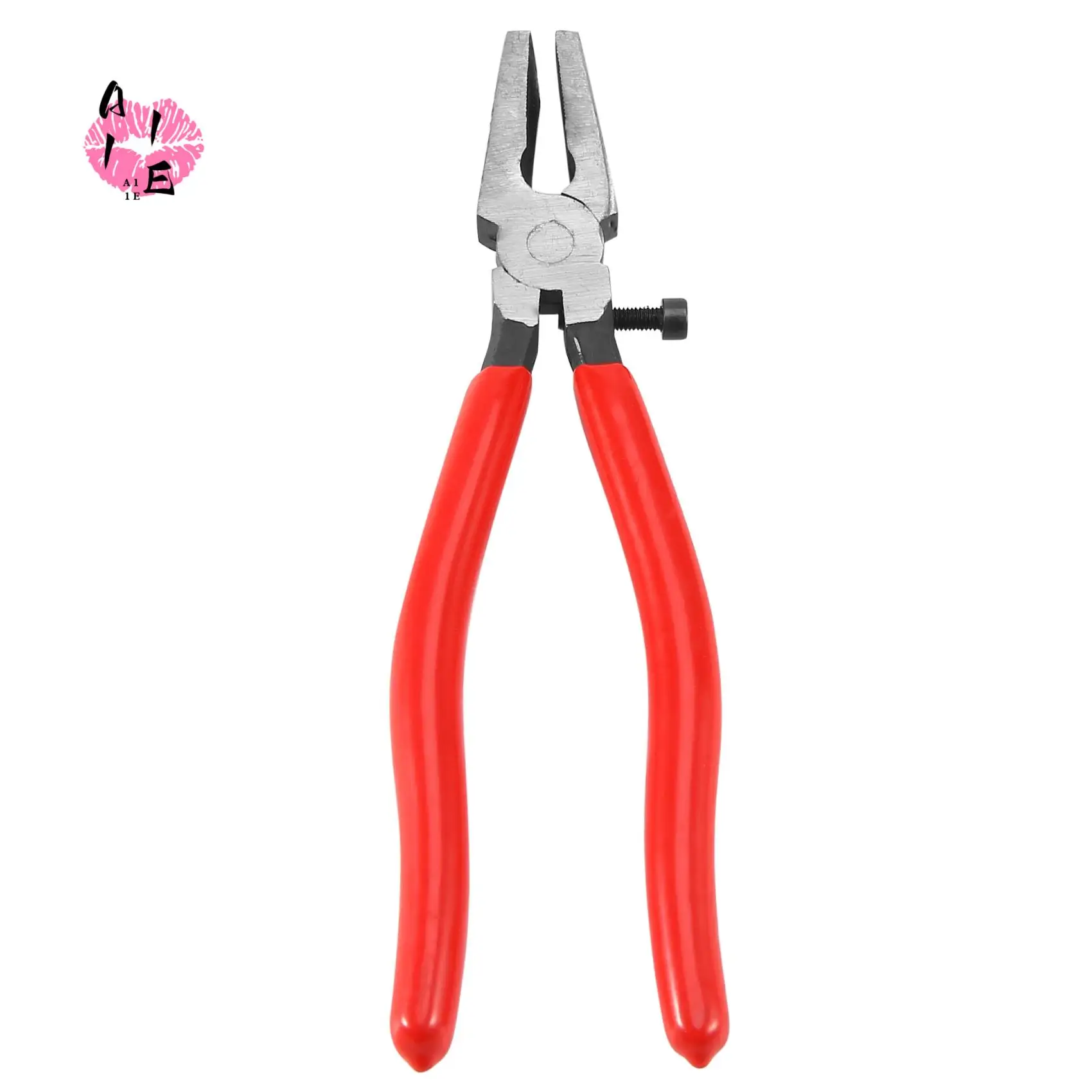 

A11E-Heavy Duty Key Fob Pliers Tool, Metal Glass Running Pliers With Flat Jaws, Studio Running Pliers Attach Rubber Tips Perfect