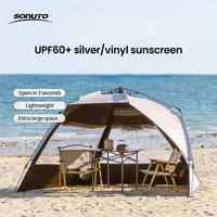 Sonuto-tienda de campaña de un toque, 3-4P, apertura automática rápida, para playa, pesca, viaje familiar, Picnic, parque, sombra Anti-UV