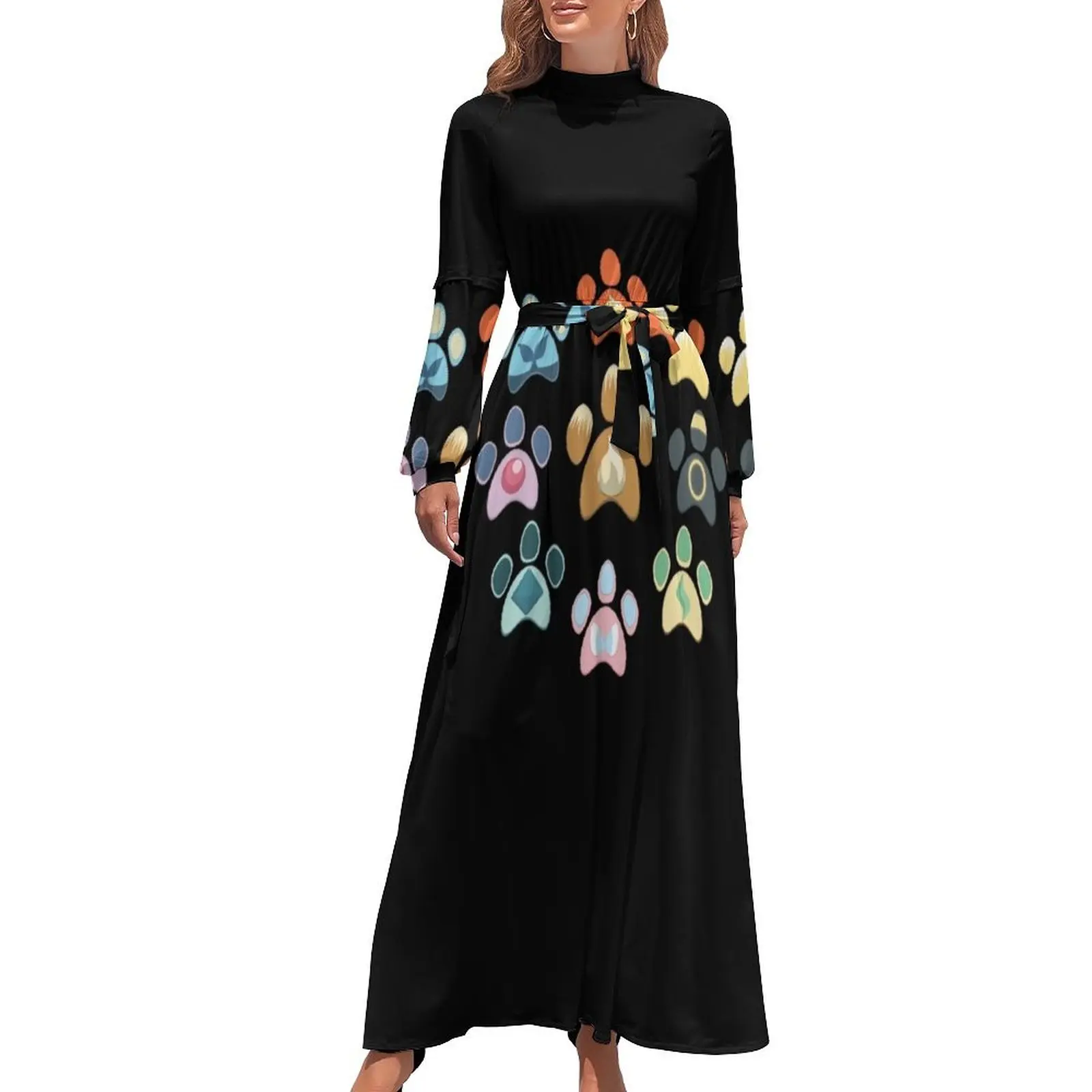 

Eeveelution Pawprint длинное платье роскошное женское вечернее платье летние платья чувственное сексуальное платье для женщин вечернее женское