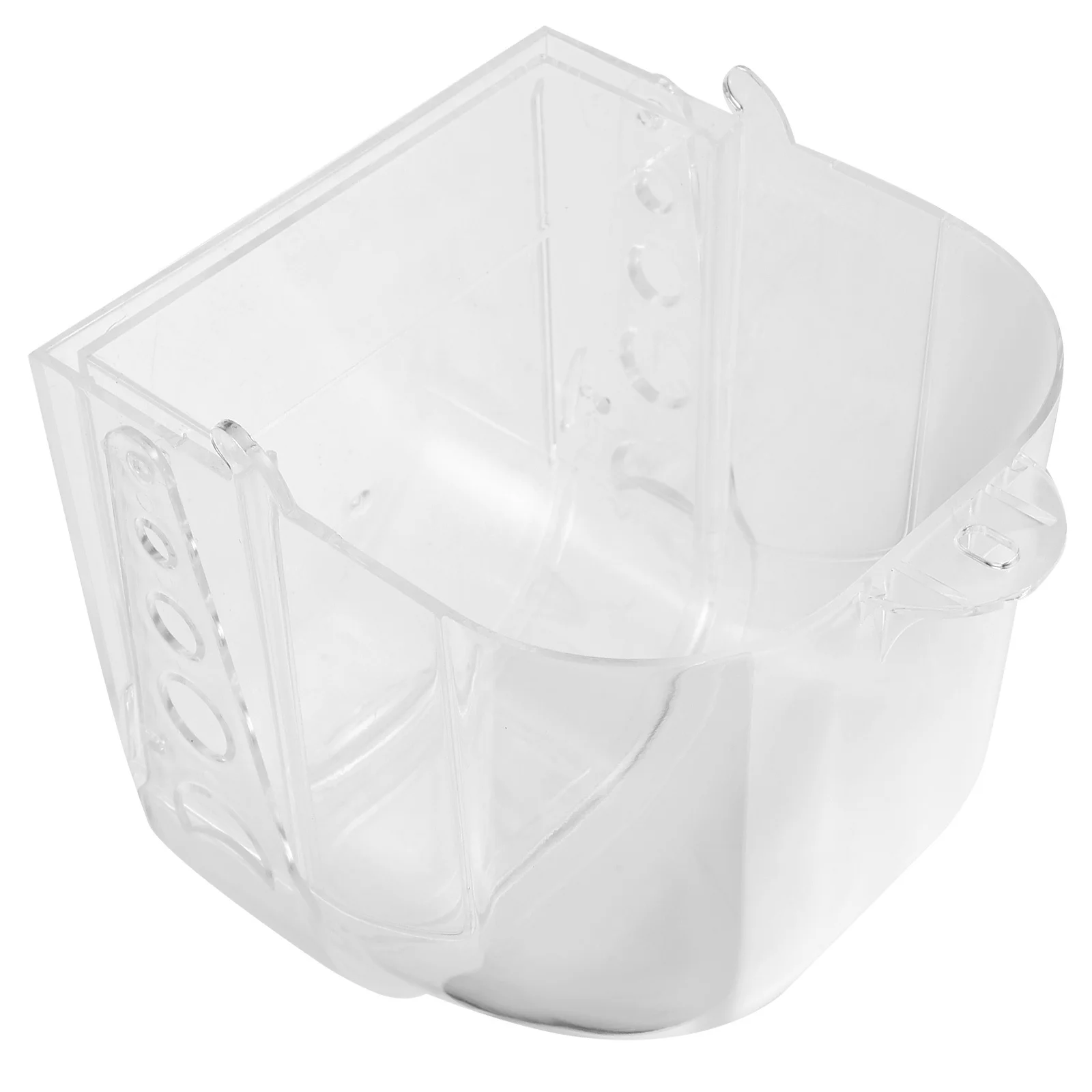 

Parrot Tub Transparent Box For Cage With Drawer Easy Install Hanging Bathtub For Cockatiels Conures Bird Shower Bath Tub