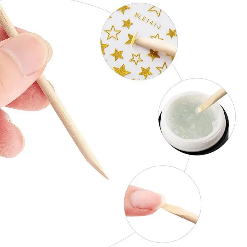 Disposable Ultra-small Cotton Swab Brush Lint Free Micro Wood Makeup Brushes Eyelash Extension Glue Removing Tools