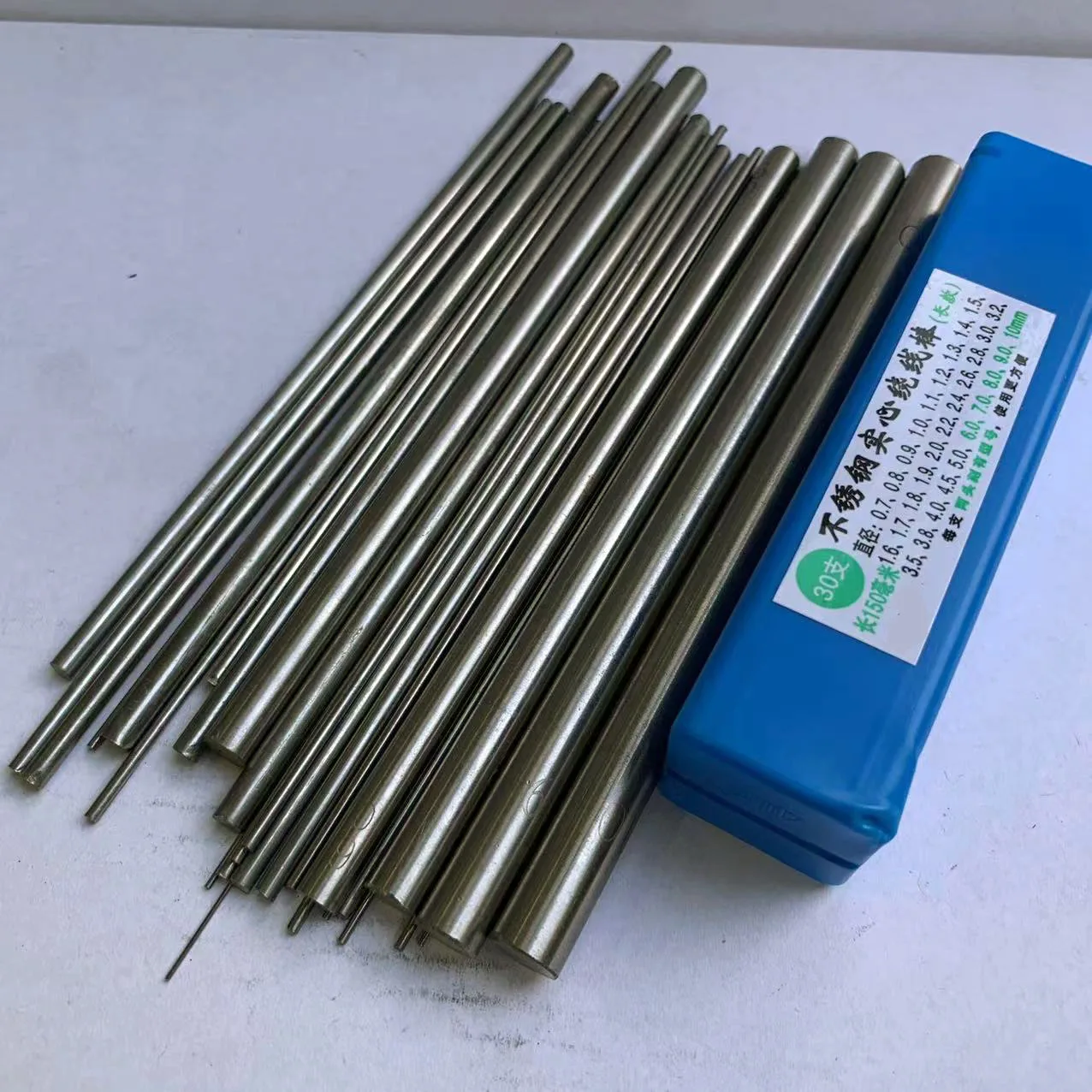 30PCS Stainless Steel Cored Rod Wire Necklace Bracelet Jewelry Making Tool 150MM lentgh