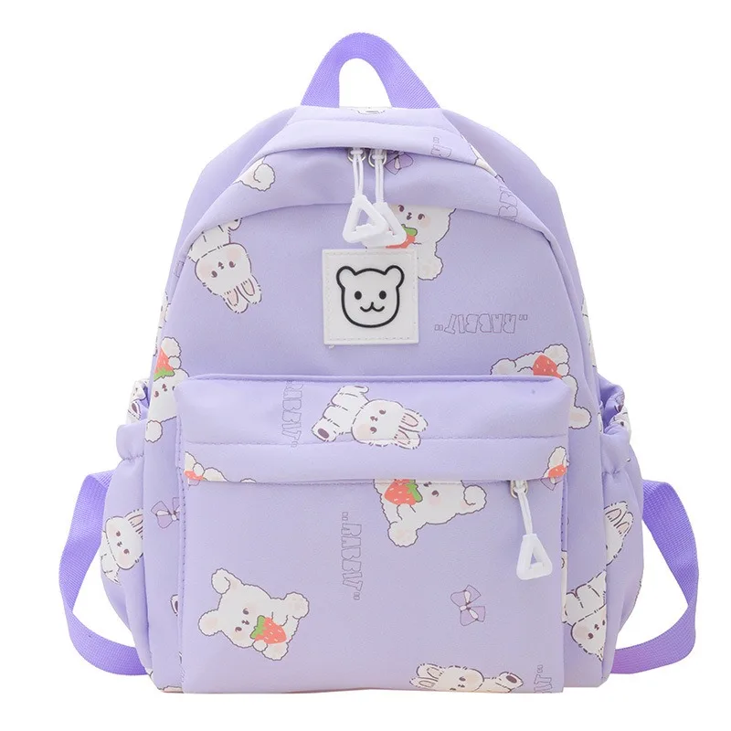 Children Backpack Kindergarten Student Schoolbag Sweet Cute Rabbit Large Capacity Casual All-match Kid Clothing Matching Bag NEW