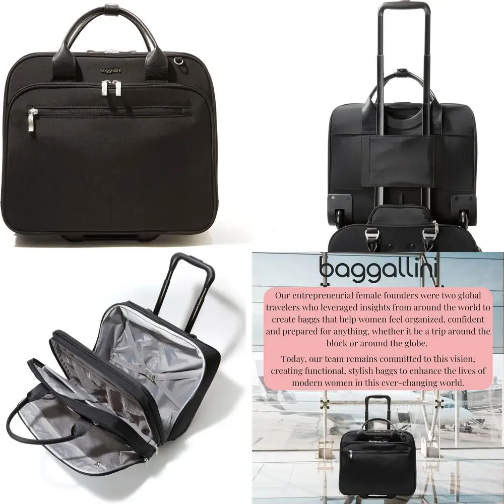 

Женская сумка-тоут Baggallini на колесиках с двумя колесами