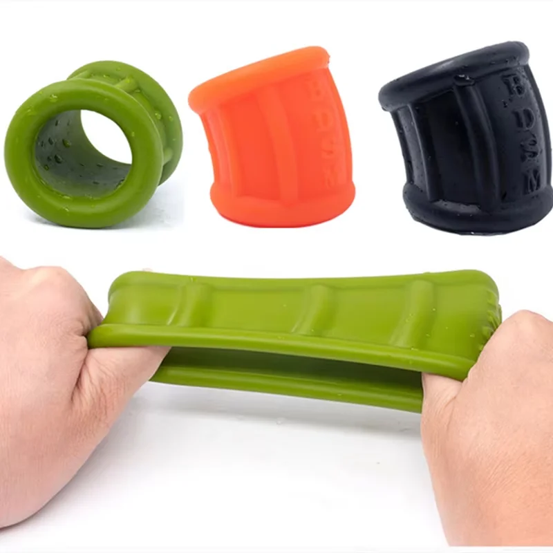 Silicone Delay Ejaculation Cock Ring Male Scrotum Restraint Sleeve Penis Erection Enlargement Sex Toy For Men 18+ Ball Stretcher - view 4