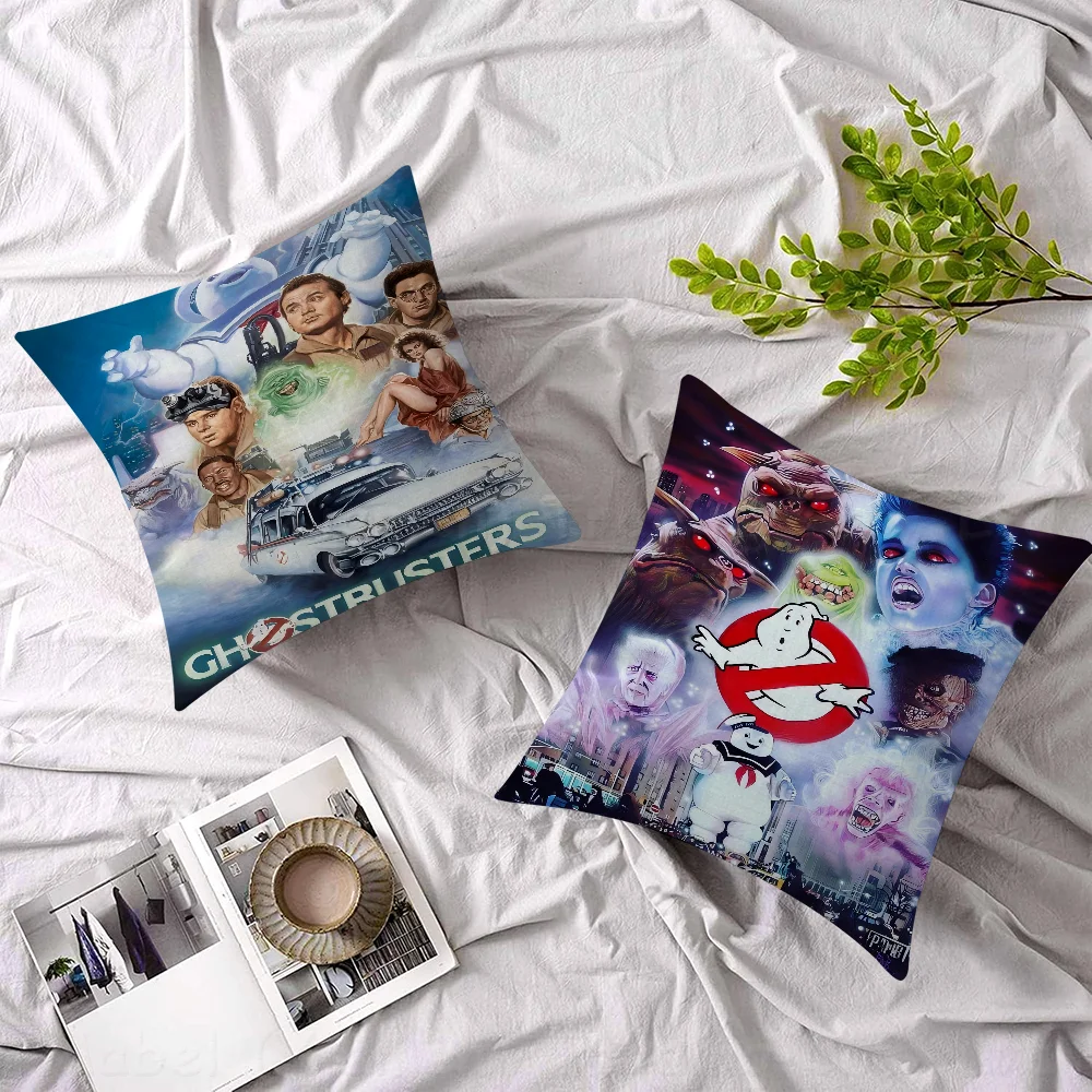 American Movie Ghostbusters Decorative Room Aesthetics Pillow Case Home Decor Bedroom Sofa Bed Couch Pillow Cover 45x45