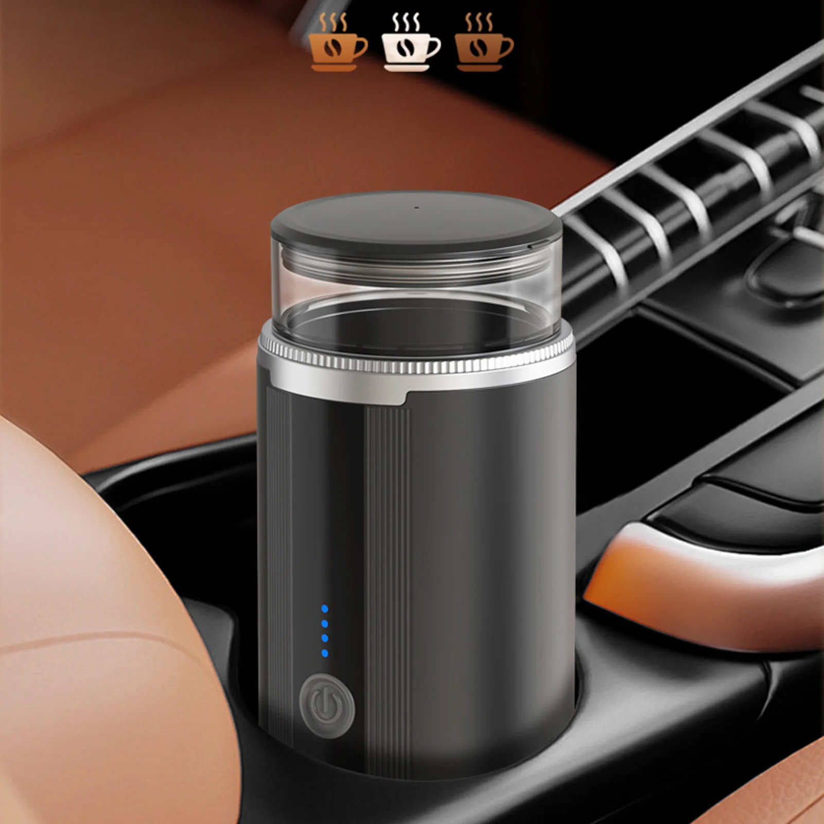 

170ml Cordless Electric Coffee Maker Portable Car Coffee Machine for Travel Camping Office Home Use