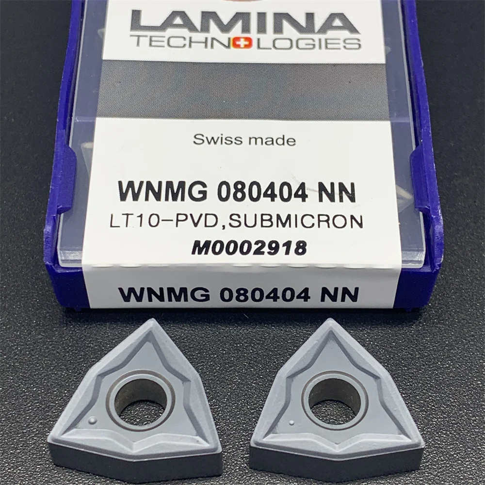 10PCS LAMINA WNMG 080404 NN LT10-PVD carbide blade CNC lathe cutter head WNMG 080408 NN LT10-PVD tool WNMG080404