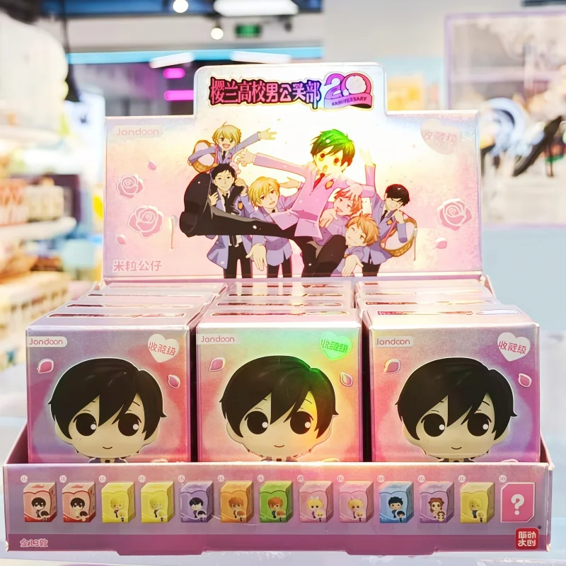 Genuine New Ouran High School Host Club Mini Rice Grain Doll Blind Box Collectible Figure Trendy Desktop Ornament Decor Gift