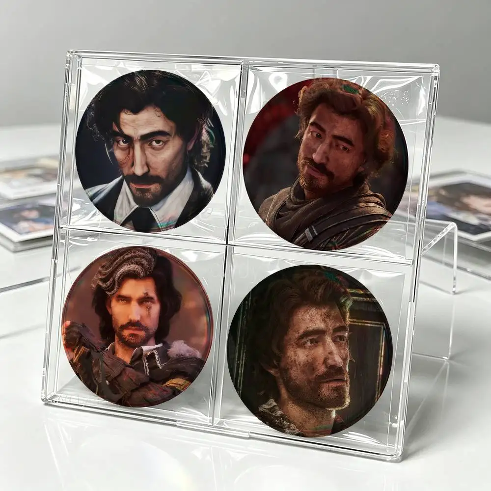 GAME G-Gustave E-Expedition 33  Cartoon Brooches Anime Badge Round Handmade Brooch Lapel Pins Jewelry For Backpack Clothes Gifts