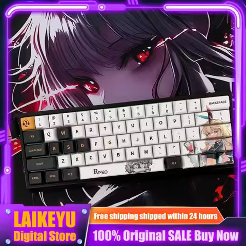 Rinko theme anime keycap mechanical keyboard 109 keys Cherry PBT custom keycap cross axis PC gaming keyboard gift collection