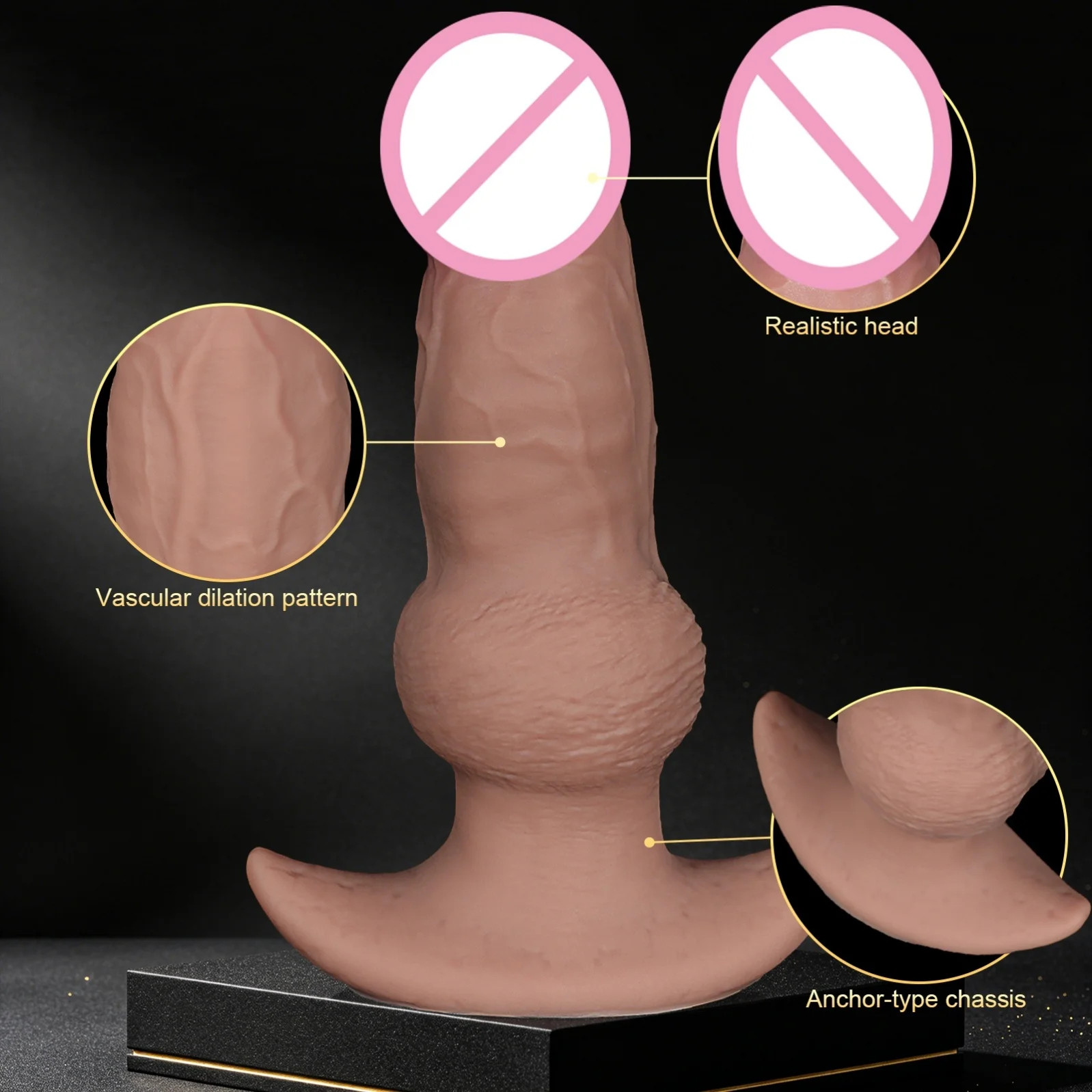 Thrusting Dildo Silicone Dildo Gay Sex Toys Strap On Dildo Big Penis Cock Vagina Prostate Massage Flexible Women Men Adult Toys - view 3