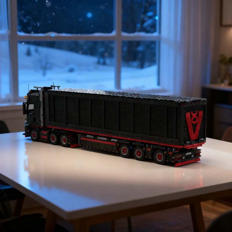 

3868 деталей MOC-модель прицепа для грузовика Scania, техническая модель, конструктор, подарок, креативный коллекционный предмет, декор для демонстрации, премиум-класс для взрослых