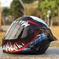 DOT Approved Venom Helmet Big Spoiler Motorcycle Helmet Summer Season Full Face Racing Helmet Off Road Casco Casque