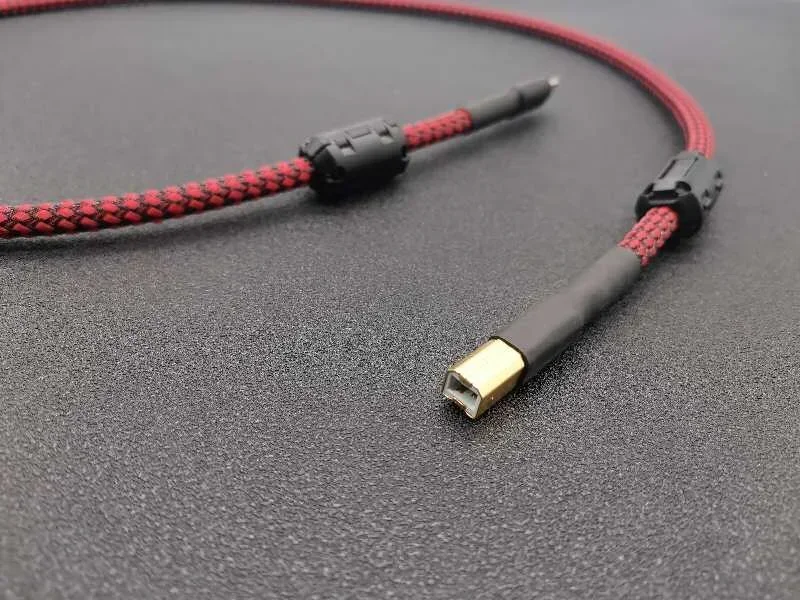 Cable USB audiófilo HiFi Cable USB 2,0 A a B de gama alta tipo A macho a tipo B macho Cable Digital de transferencia de datos HiFi para DAC