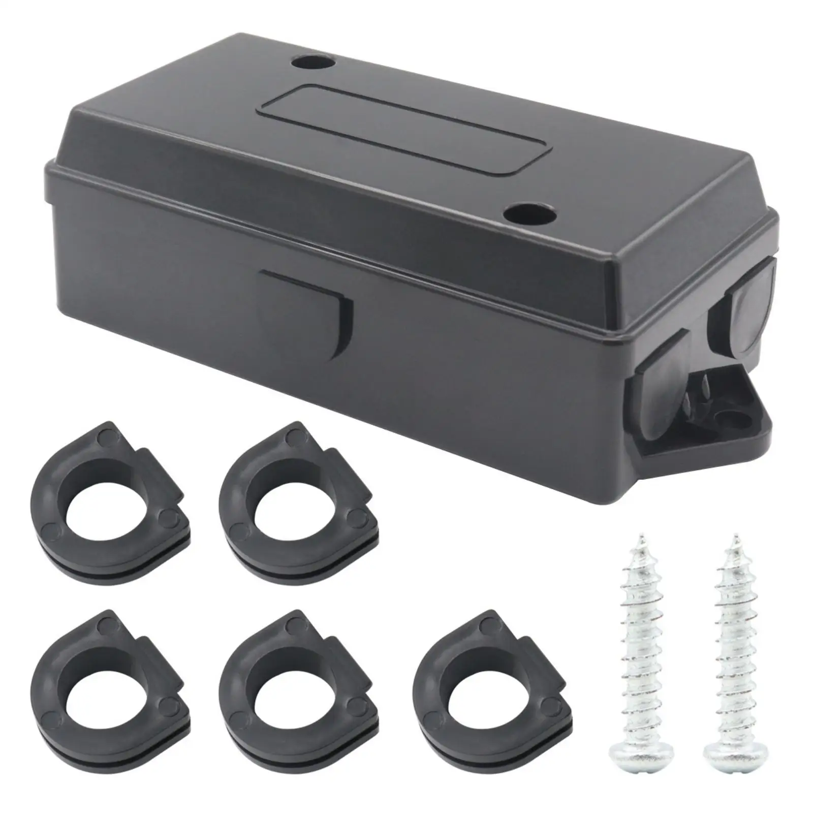 7-Pin Trailer Wiring Junction Box Ebony 7-Pin Trailer Junction Box Easy to Install