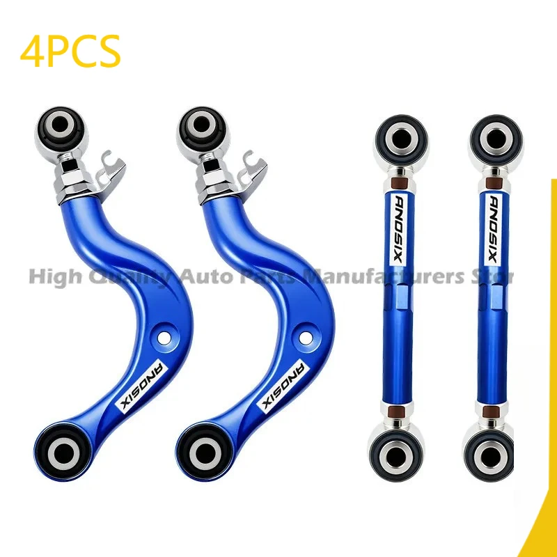 

4pcs Rear Wheel Camber Adjustment Arm for VW/Magotan/CC/Passat/Tiguan/Suteng/Skoda - Adjustable Tie Rod, Tire Wear Correction