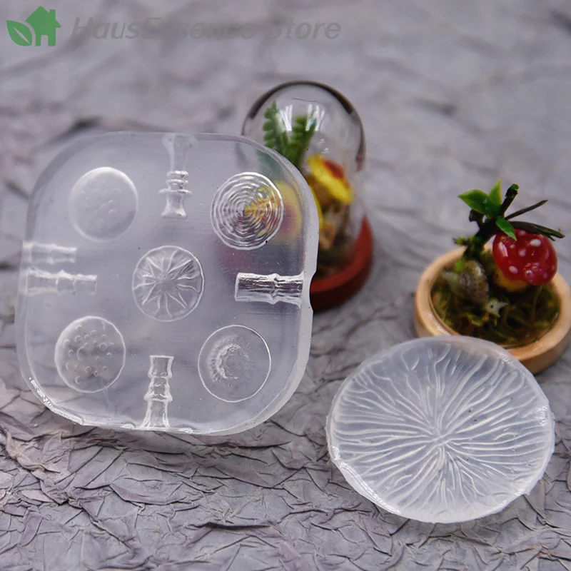 ※2pcs /set Mini Mushroom Silicone Mold Ultra-light Clay Resin Clay DIY Soft Pottery Miniature Mushroom Quick Modeling