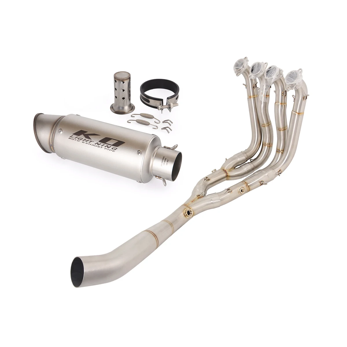 Full Exhaust System For BMW S1000R S1000RR 2015 2016 2017 2018 Stainless Steel Slip On 60.5mm Motorcycle Muffler Escape Tips