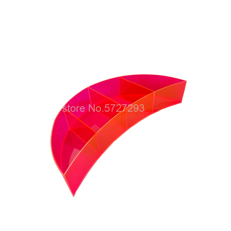 Pink Acrylic Moon Shelf Living Room Essential Wall Mounted Floating Storage Rack Bedroom Home Decoration