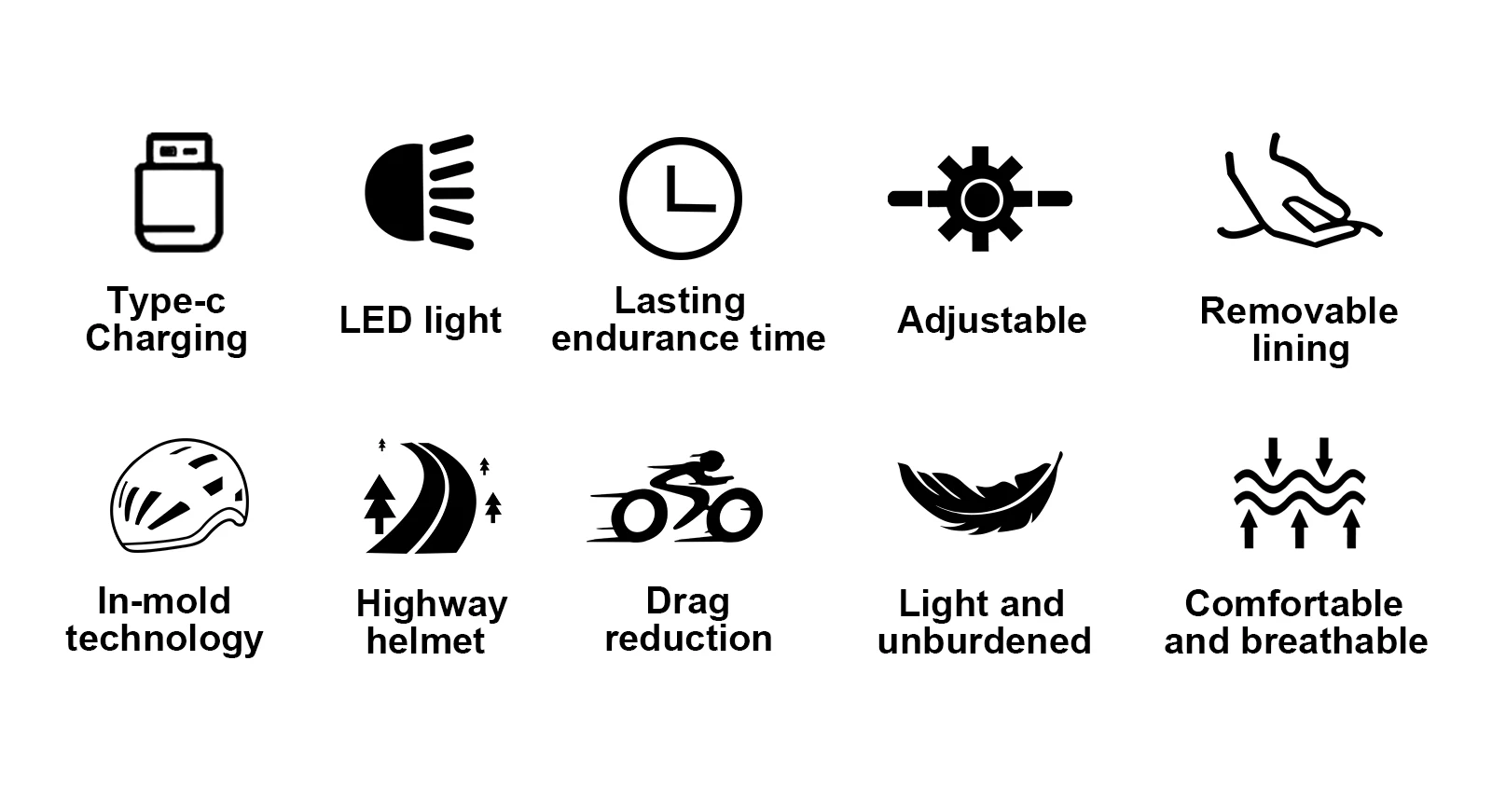 Fahrradhelm für Erwachsene mit wiederaufladbarem USB-Rücklicht – leichter Fahrradhelm für Männer und Frauen, verstellbarer Radfahren, Rennradfahrer – Detail 3