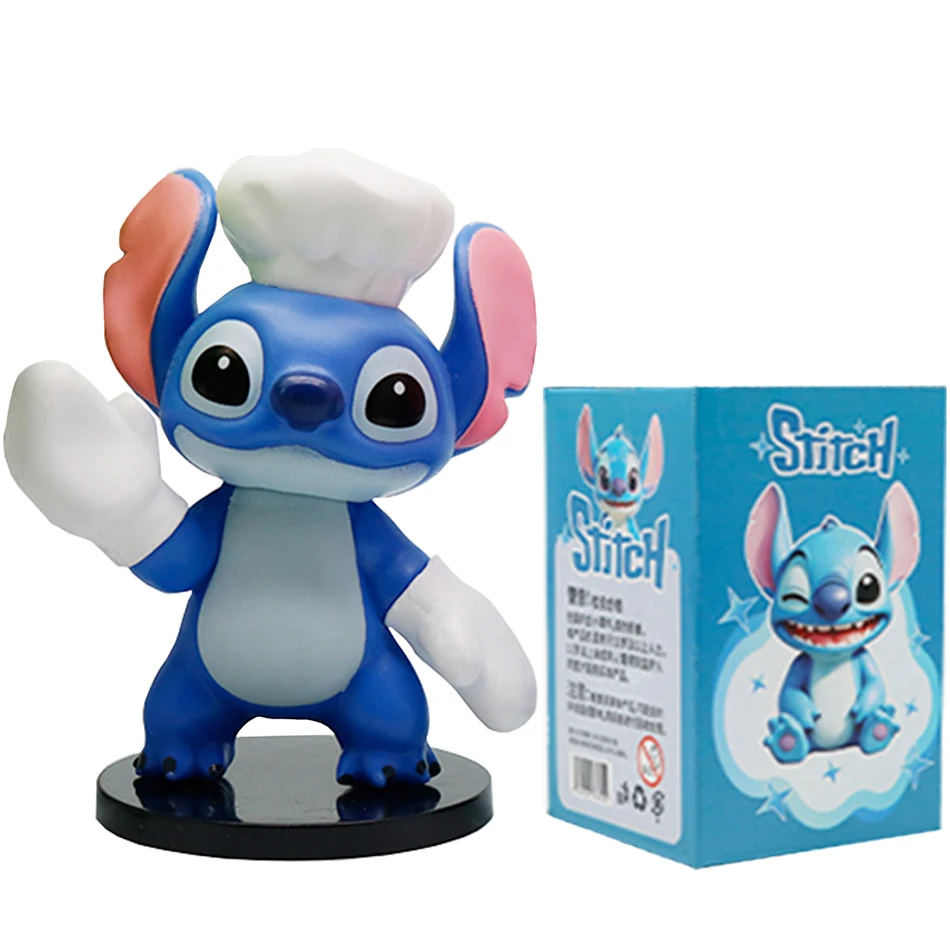 6 pz/CALDO Disney Cute Stitch Serie Action Figure Doll Mistero Cieco Scatola Sorpresa Giocattolo Da Collezione Regali Di Natale/Compleanno