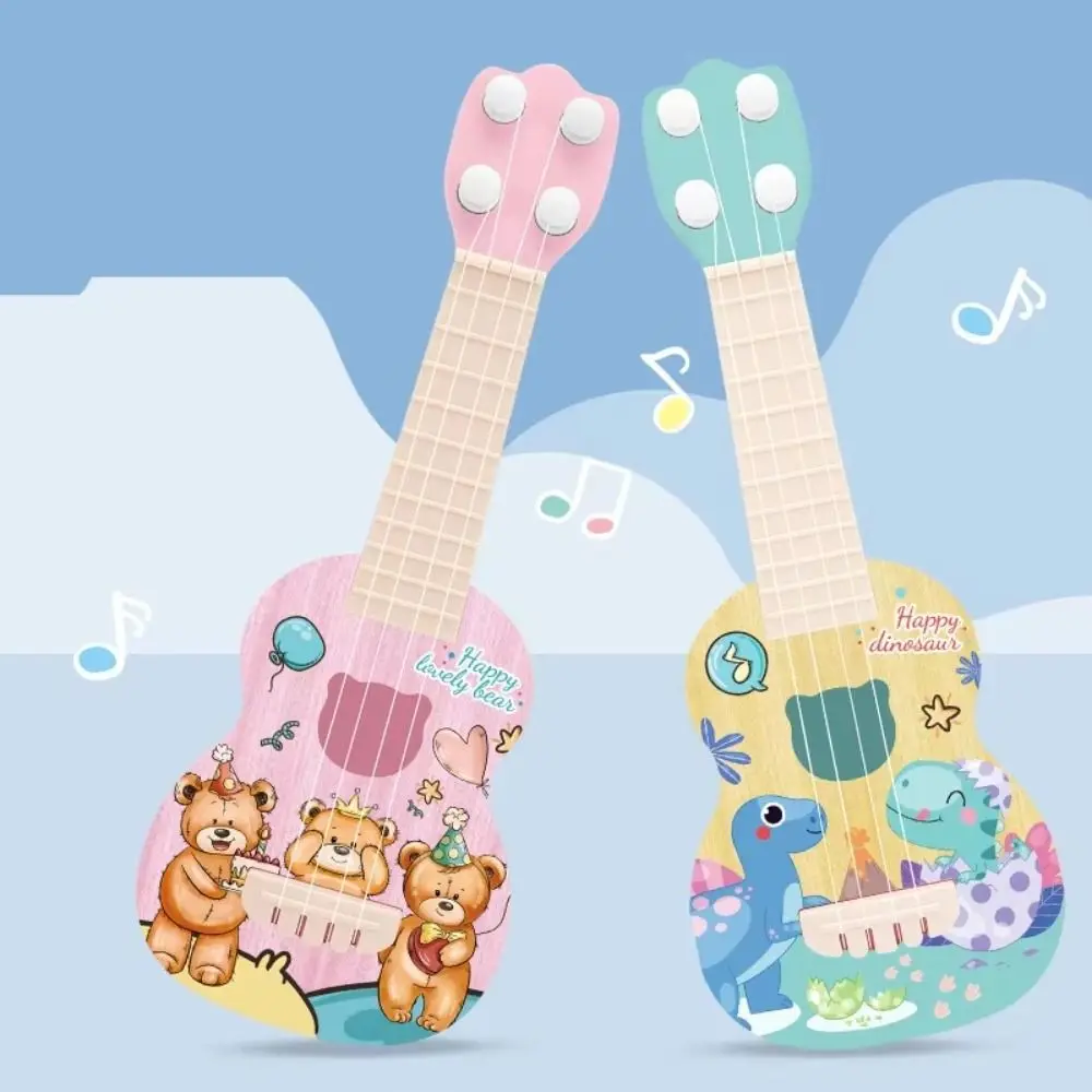 Kids Ukulele Musical Toys Children Beginners Cartoon Mini Guitar Instrument for Toddlers Party Cute Toddler Guitar