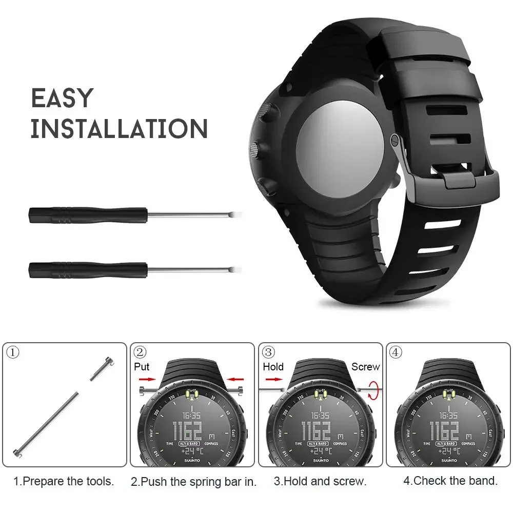 For Suunto Core Hypoallergenic Soft TUP Strap