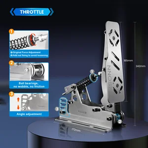 Simsonn yeni bir pedal, yarışa yönelik pro-sim pedallar-pc simüle sensörü ve hücre yükü üzerindeki basınç, he-pedal, hidrolik, pc için, kokpit pedalı 6 Büyük satış, su ile çalışan №4'e pedal çeviriyor
