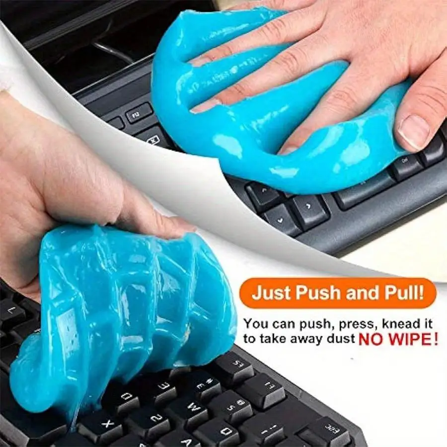 Reusable Multipurpose Magic Cleaner-Car Detailing Cleaning Gel for Keyboards,Auto Interior,Vents-Non-Electric Dust Removal Putty