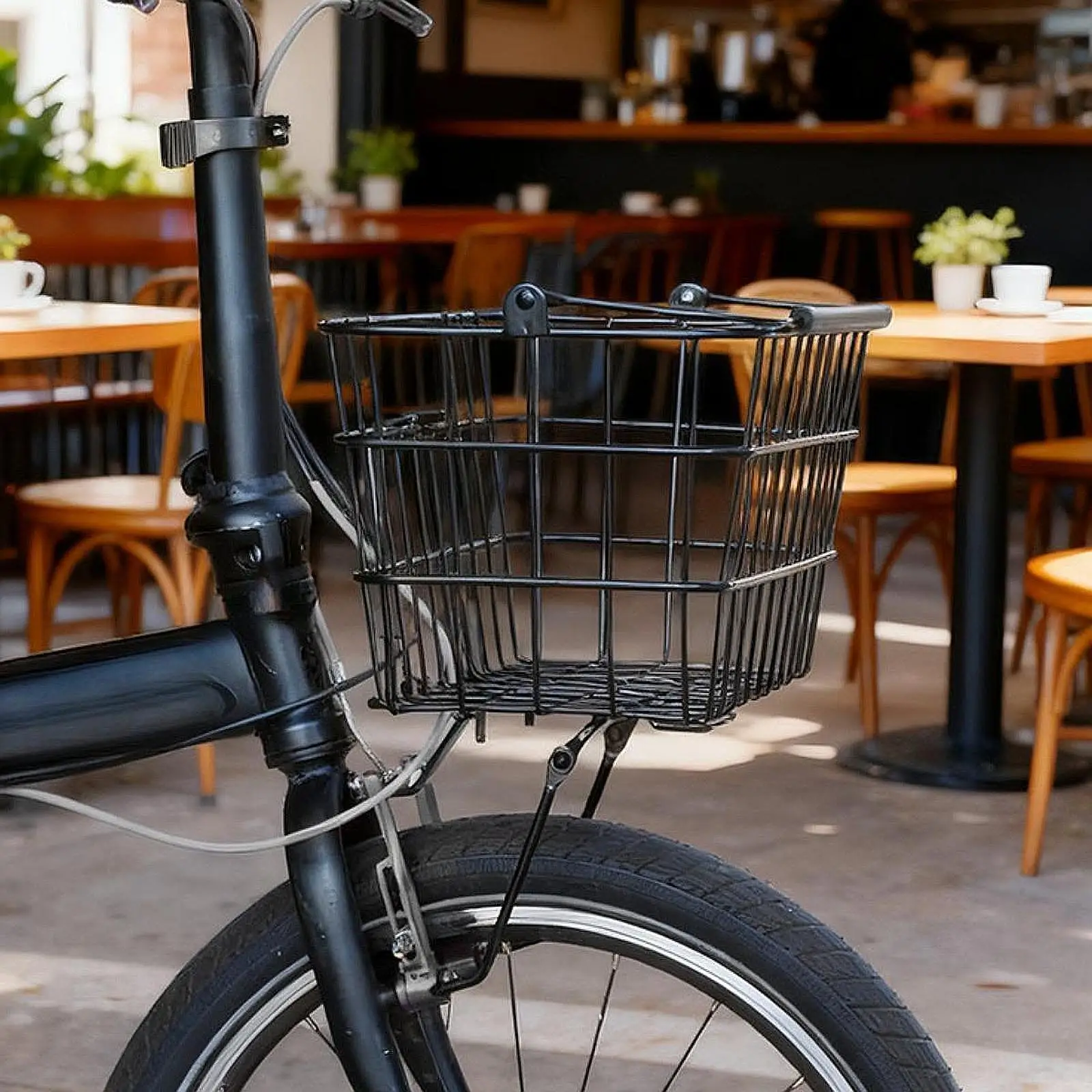

Folding Bike Front Basket, Cycling Equipment Quick Release, Convenient, Cargo Storage Basket, Sundries Organizer, Large Capacity