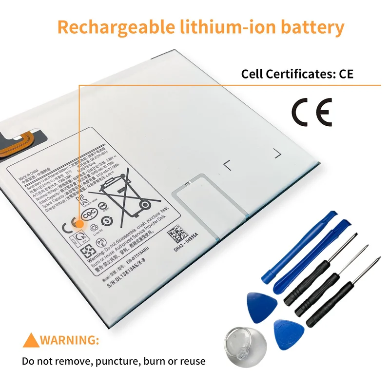 Brand New EB-BT515ABU Battery Applicable to Samsung Galaxy Tab A 10.1 Inch SM-T510 2019 Replacement parts