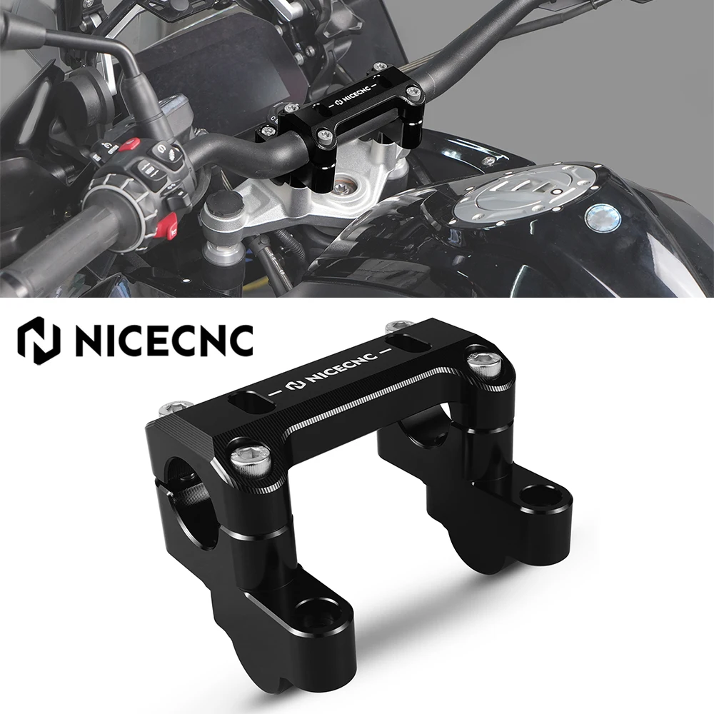 NICECNC Für BMW R1250GS Adventure R 1250GS 2019–2024 45 mm Rise Lenkererhöhung für BMW R 1200 GS R1200GS Adventure 2014–2018