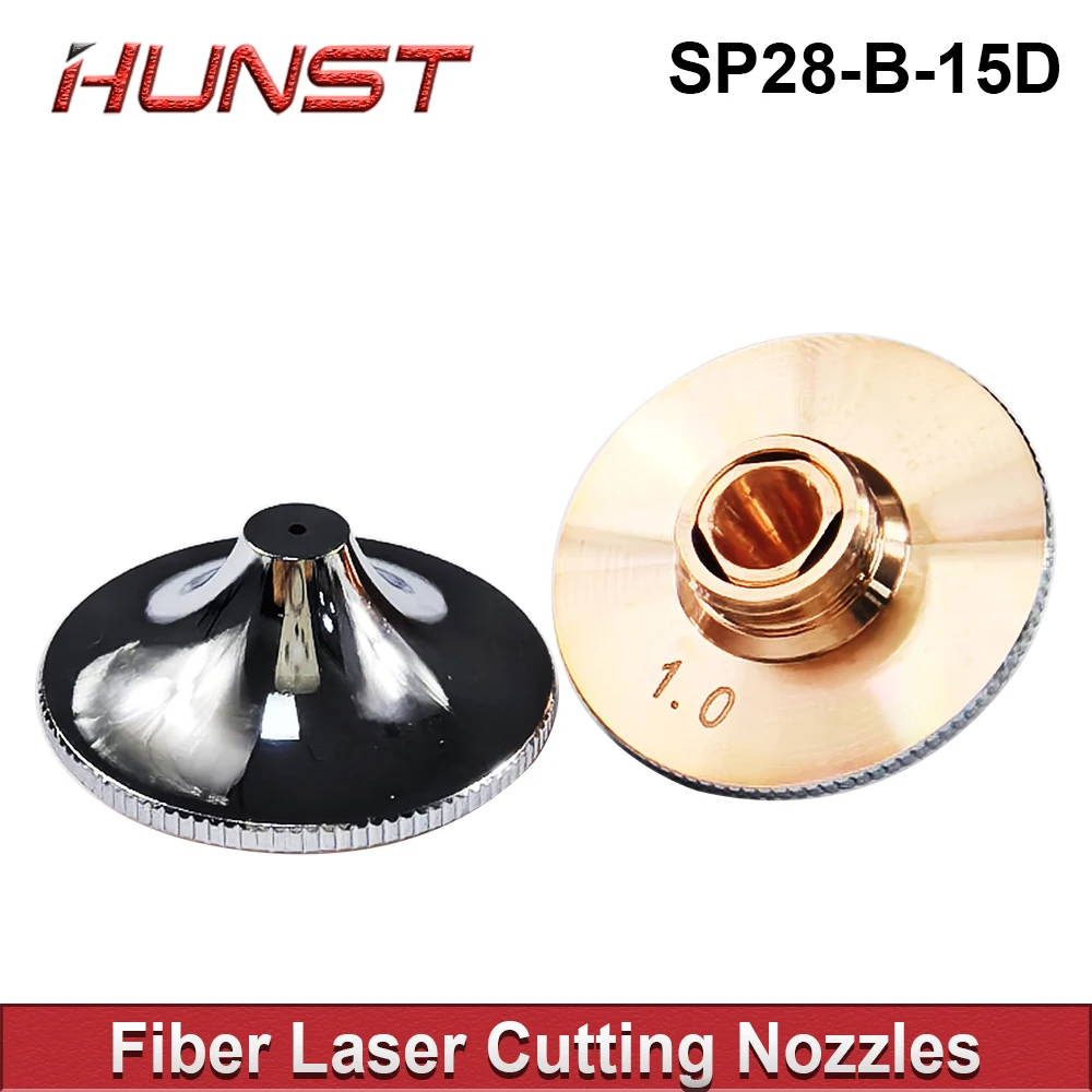 

HUNST Laser Nozzle Single Double Layer Dia.28mm Caliber 0.8-4.0 For Raytools Precitec WSX Fiber Laser Cutting Head