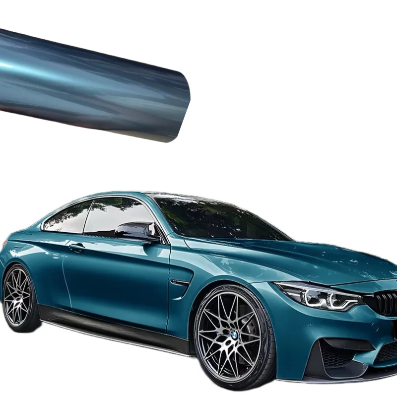 

High-quality glossy metallic sapphire blue vinyl vinyl paint surface car protective film