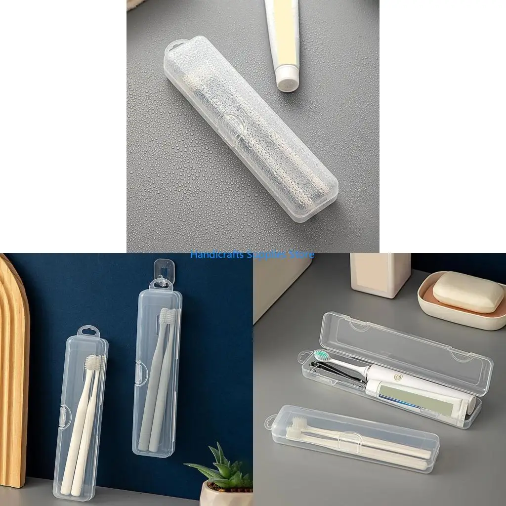 R1WA Cosmetic Toothbrush Storage Box Portable Bathroom Organizers Travel Ready