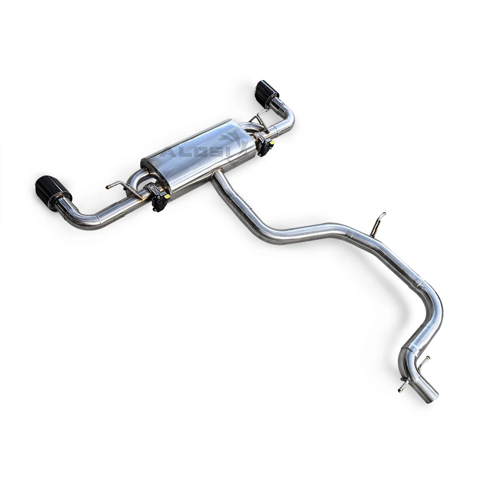Cat Back Exhaust System with Two Tips for Audi TT MK2 2.0T 2006-2013 Stainless Steel High-performance Intelligent Valve Exhaust
