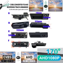 CVBS AHD 1080P Rear VIew Parking Camera For Audi A4 A5 Q3 Q5 A6 A7 A3 A1 Volkswagen Tiguan Jetta Golf Skoda Reverse Back Video