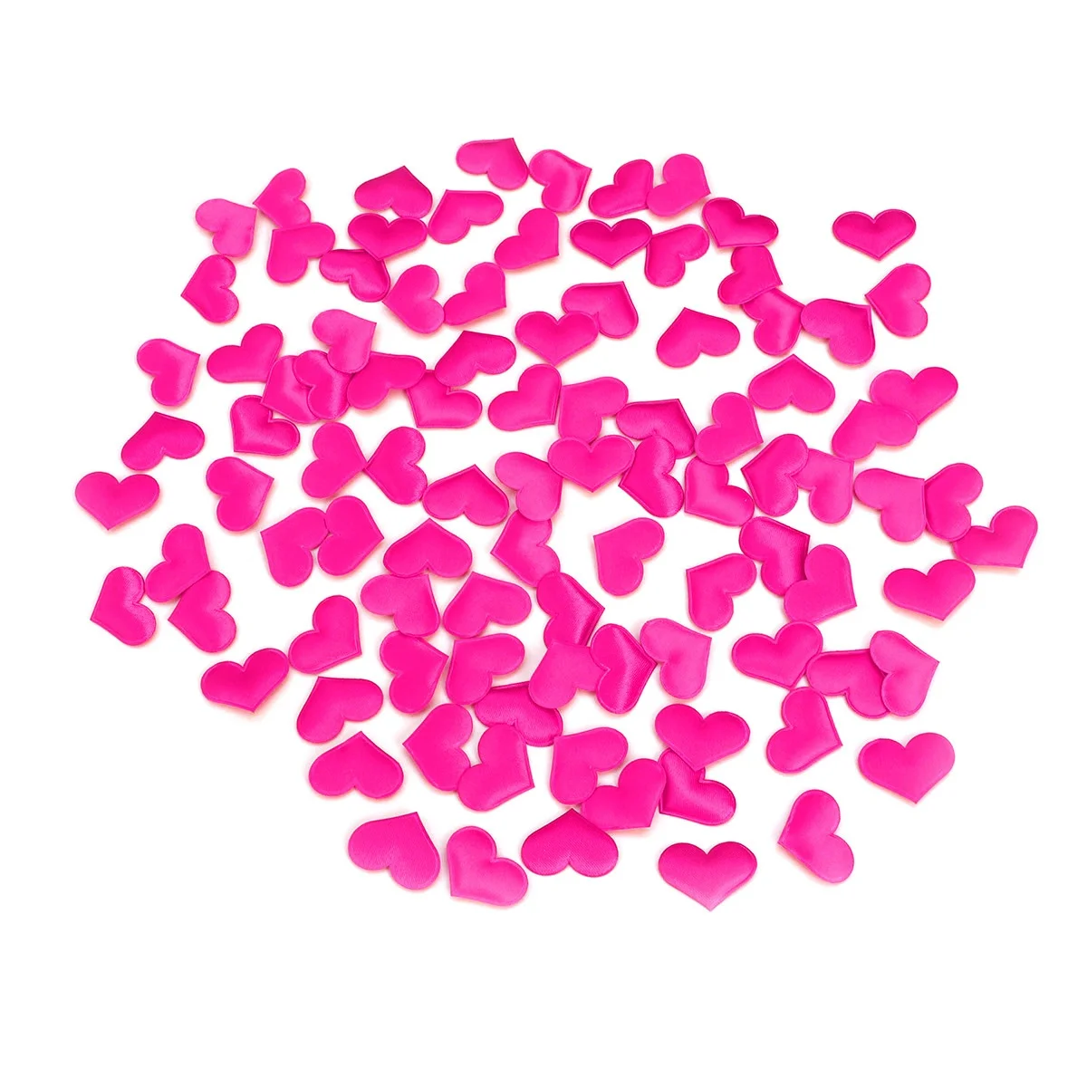

100 pcs Artificial Petals Love Heart Fake Sponge Heart Party Supplies Wedding Engagement Table Confetti Decoration (Rosy)